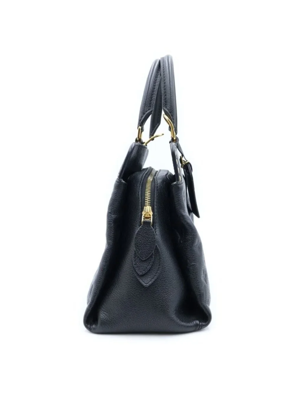 Louis Vuitton Monogram Empreinte Vosges Leather Gold 2-Way Shoulder Bag Noir